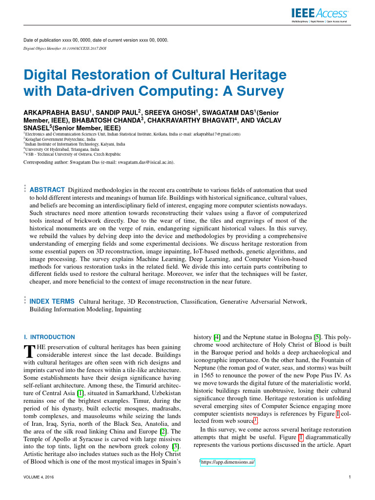 3D Reconstruction in Cultural Heritage | PDF | Image Scanner | 3 D ...