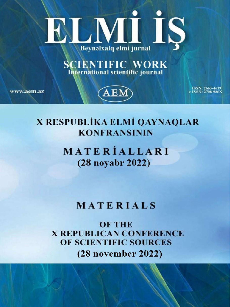 Republican Scientific Conference 10 (28 November 2022) | PDF