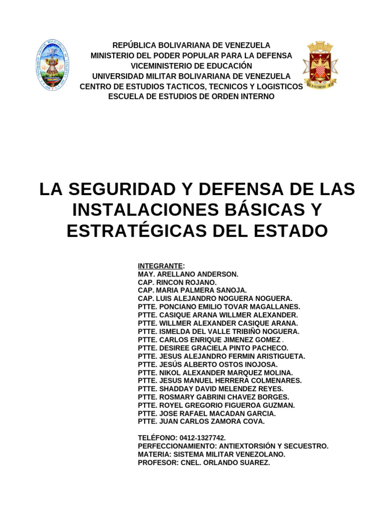Significado de PTTE en la GNB | PDF | Policía | Venezuela