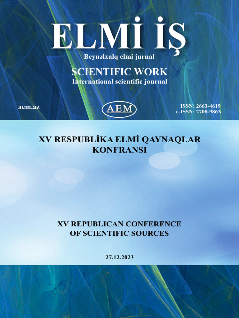 Republican Scientific Conference 15 (27.12.2023) | PDF