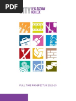 City of Glasgow College - Full Time Prospectus 2012-2013