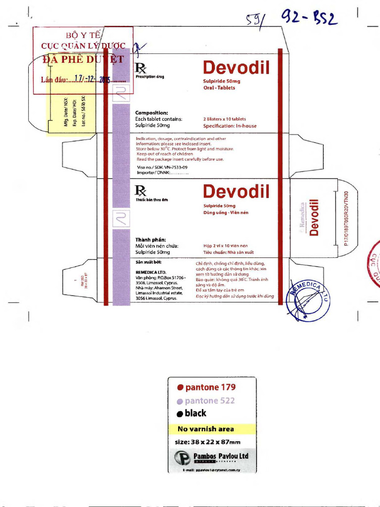 HDSD Thuoc Devodil | PDF
