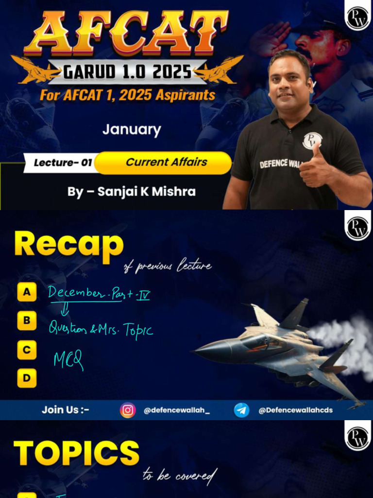 January Month Current Affairs 01 Class Notes Pdf