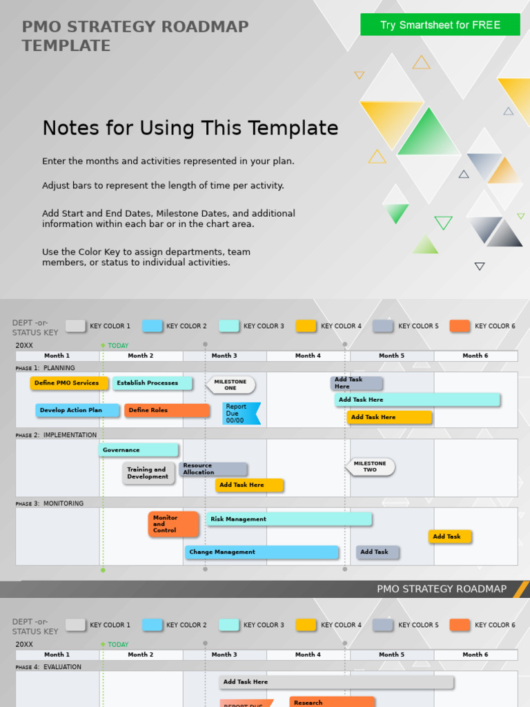 PMO Strategy Roadmap Template Guide | PDF | Computing