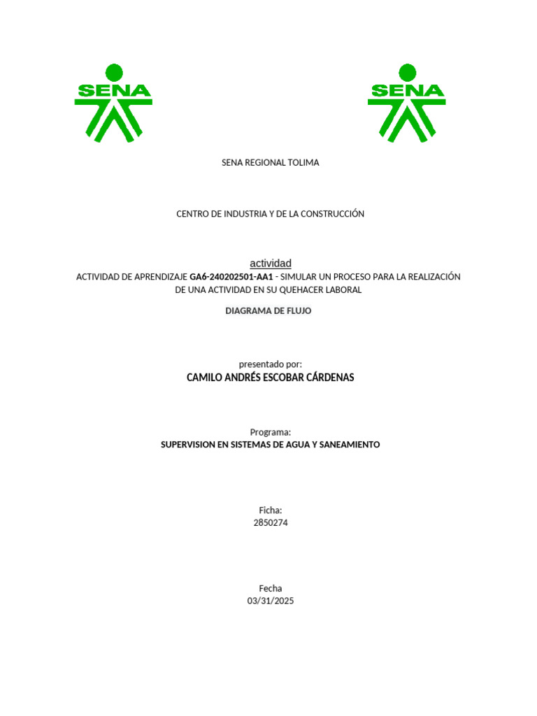 diagrama de flujo ingles corregido | PDF | Water | Environmental ...