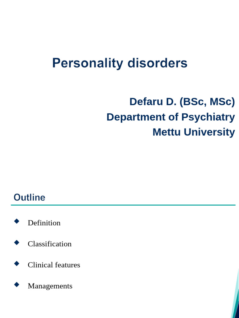 7) - Personality Disorders | PDF | Personality Disorder | Mental Disorder