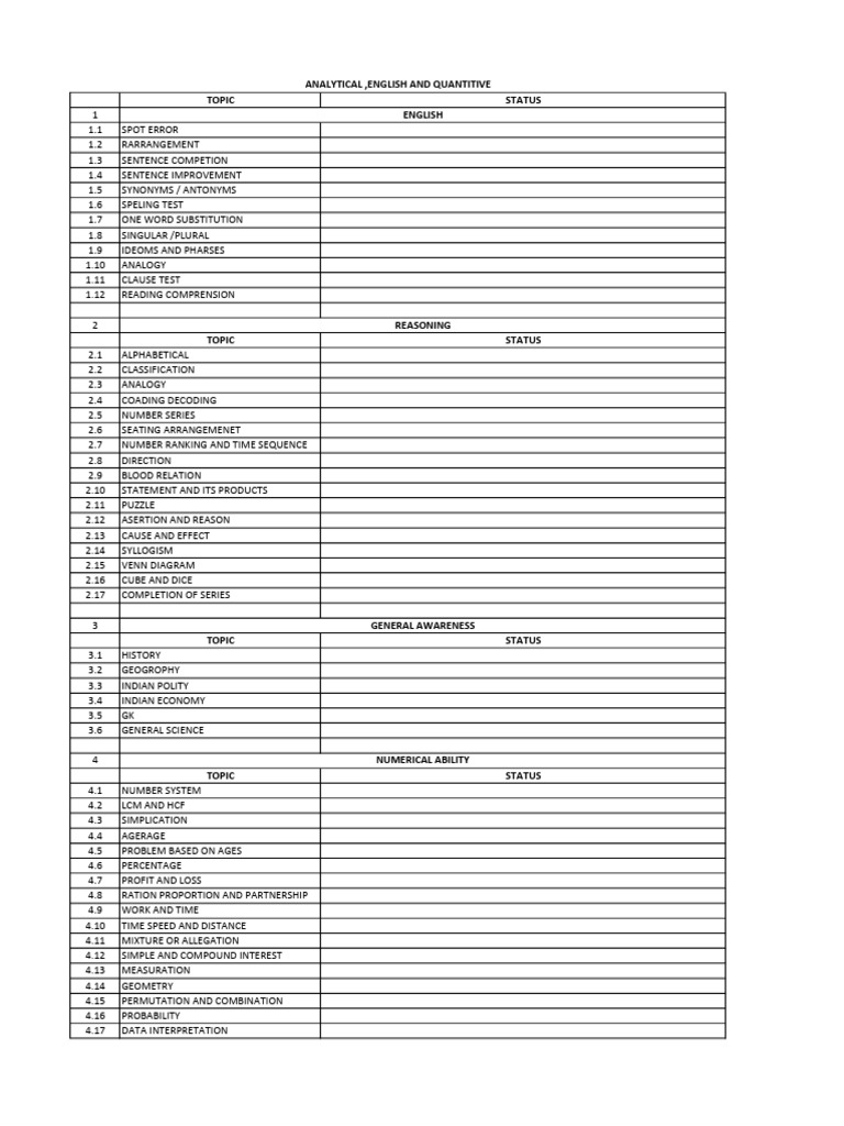 Comprehensive Skills Assessment Guide | PDF