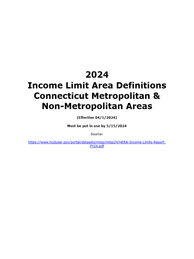 2024 CT MTSP Income Limits For LIHTC Developments | PDF | Section 8 ...