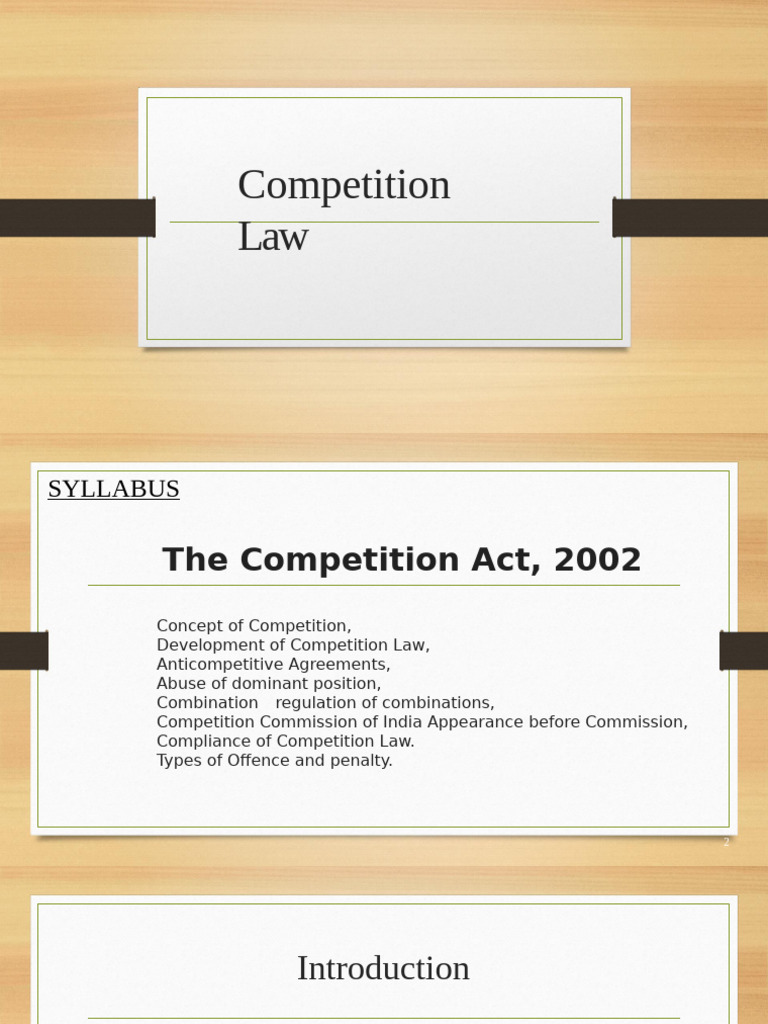 Overview of Competition Law in India | PDF | Competition Law | Monopoly