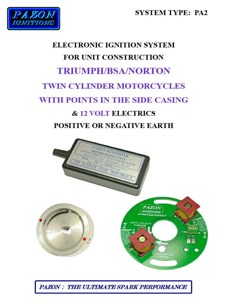 Pazon PA2 Ignition System Installation Guide | PDF | Inductor ...