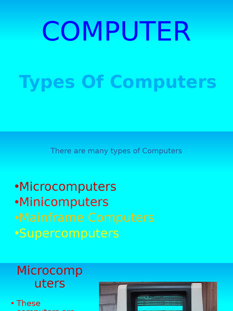 Types of Computers Explained | PDF