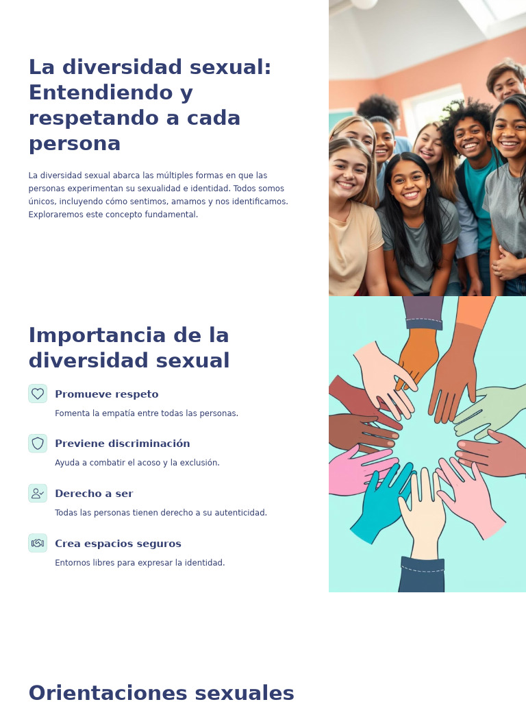 La Diversidad Sexual Entendiendo y Respetando A Cada Persona | PDF ...