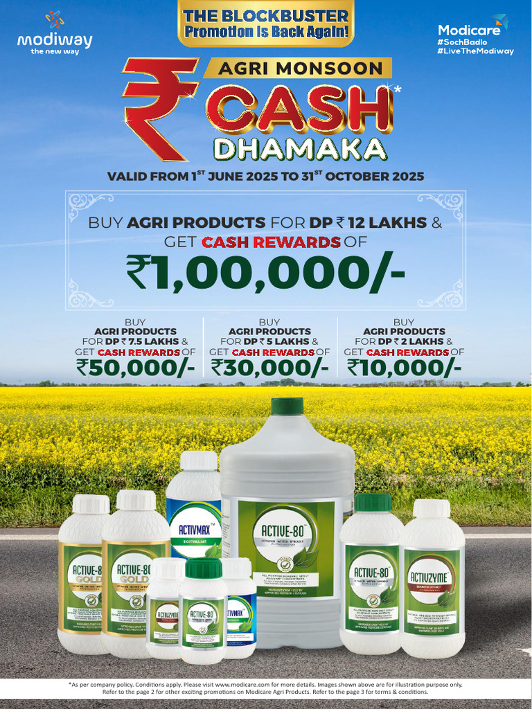Modicare Agri Products Cash Rewards 2025 | PDF
