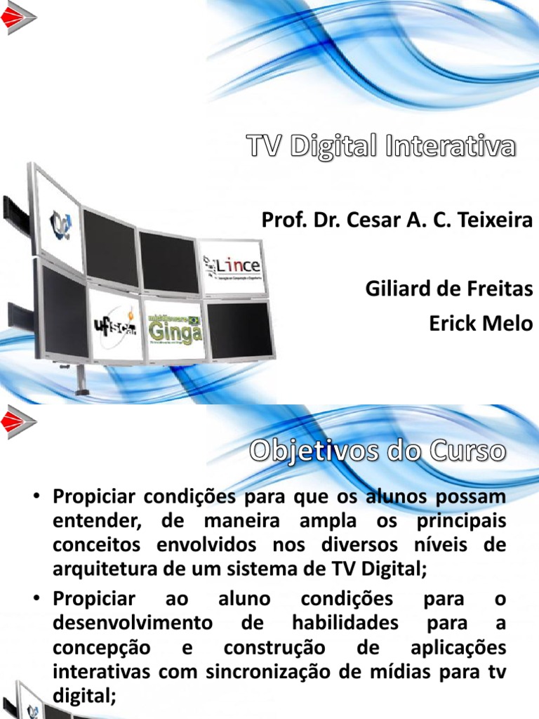 Curso de TV Digital Interativa: Conceitos e Tecnologias | PDF ...