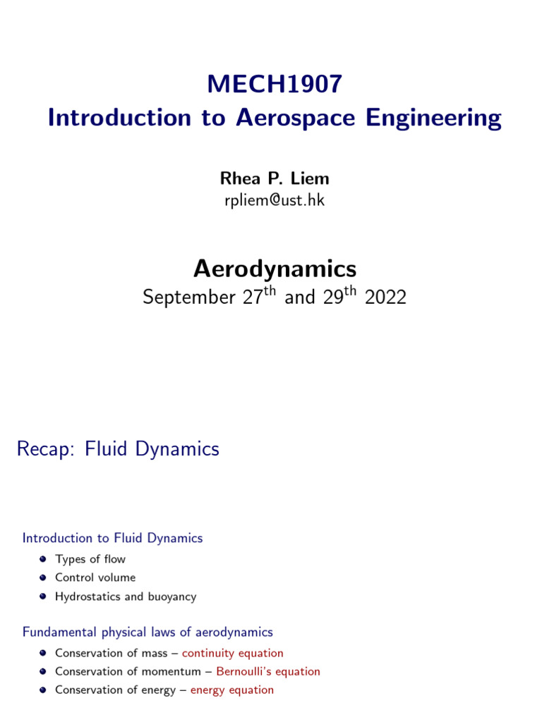 Introduction to Aerodynamics Principles | PDF | Lift (Force) | Airfoil