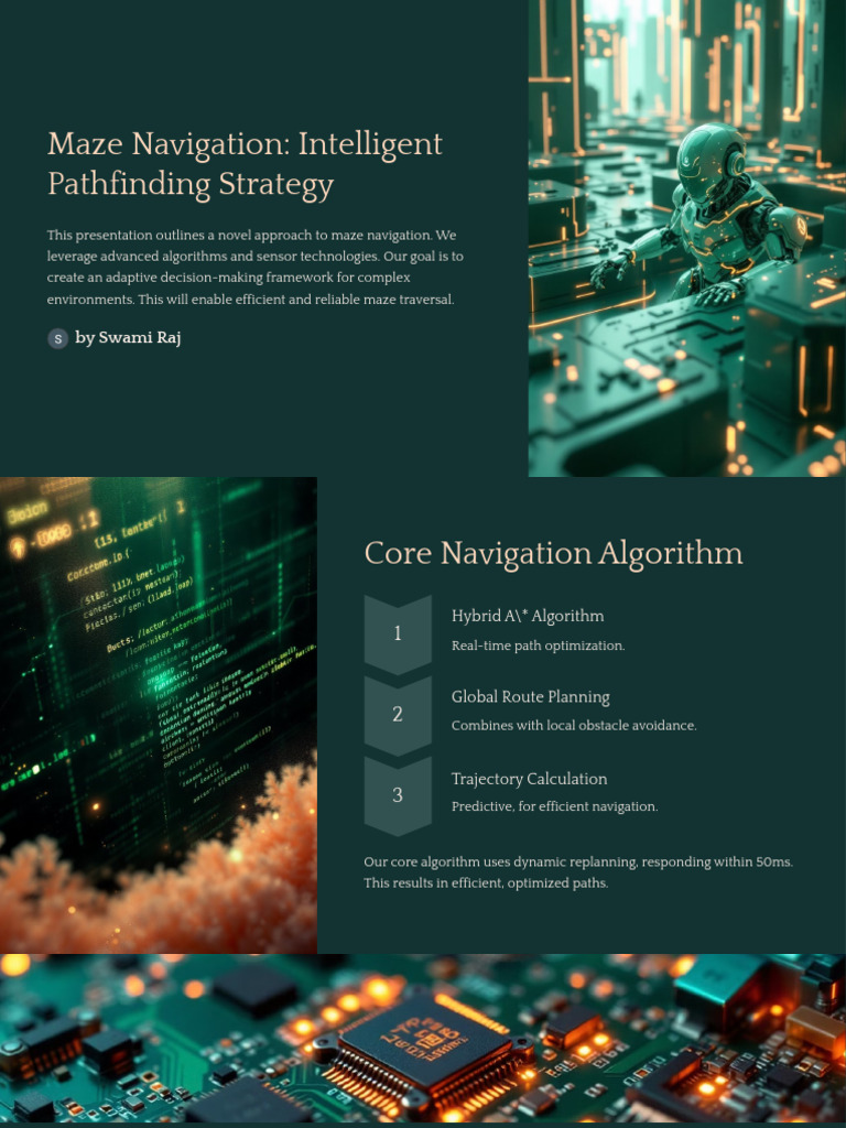 Maze Navigation Intelligent Pathfinding Strategy Processed | PDF ...