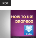 Upload, edit, share large files of photos, videos and documents through Dropbox