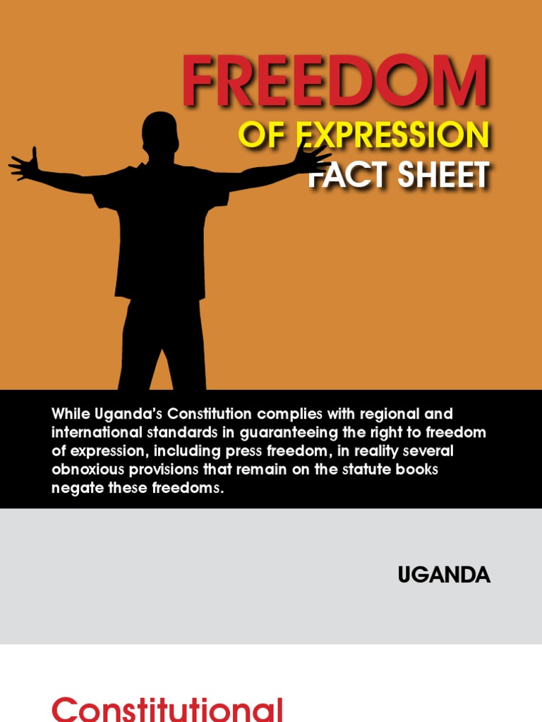 A Fact Sheet On Freedom of Expression in Uganda PDF Freedom Of The