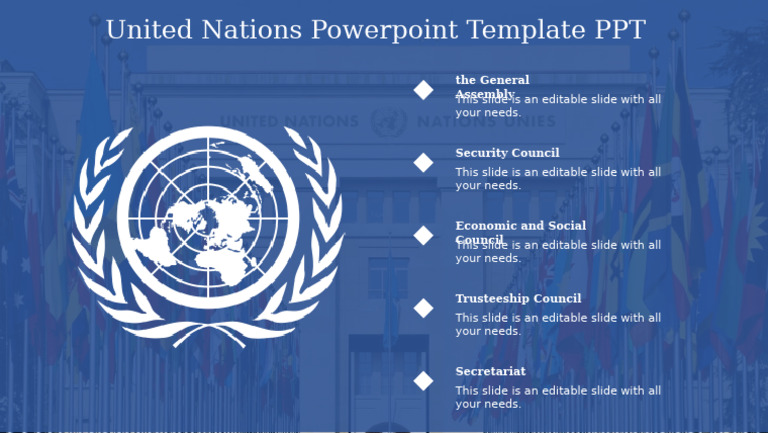 United Nations PowerPoint Template | PDF