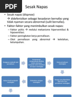 Mekanisme sesak  Dispnea  Mekanisme sesak  Dispnea