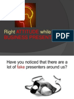 Right While Making: Attitude Business Presentations
