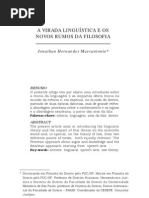A VIRADA LINGUÍSTICA E O NOVOS RUMOS DA FILOSOFIA