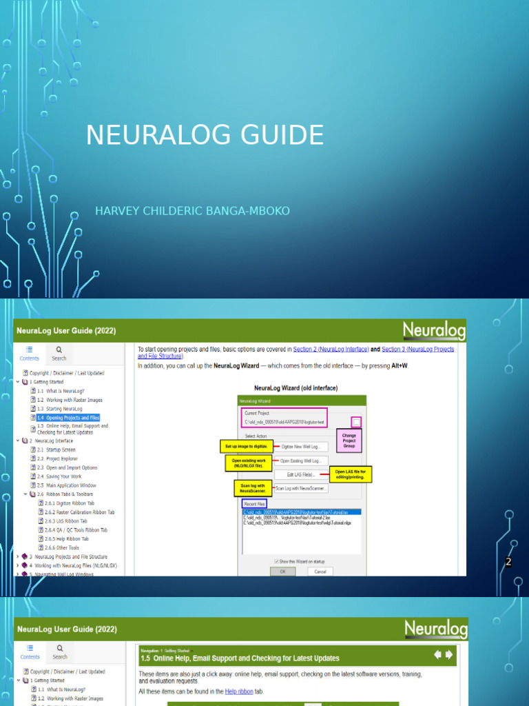 Guide de Neuralog Inc. | PDF