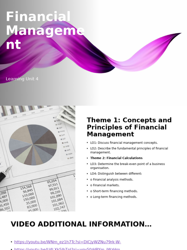 Financial Management Concepts & Principles | PDF | Factoring (Finance ...