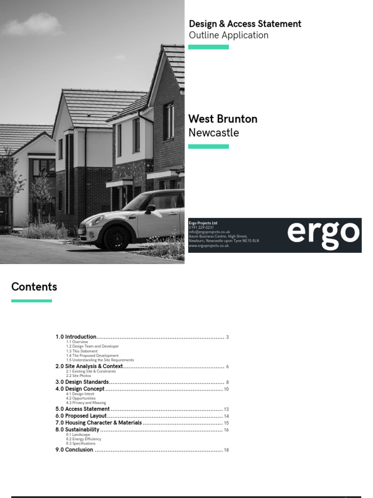 Design and Access Statement for West Brunton | PDF | Energy ...