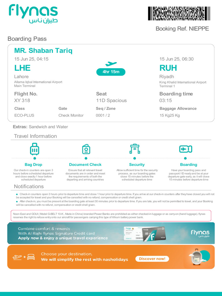 Flynas Check-in and Boarding Guidelines | PDF | Aviation