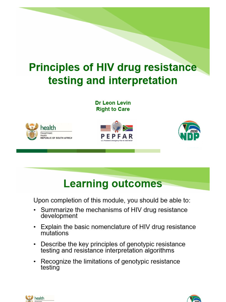 HIV Drug Resistance Testing Insights | PDF | Management Of Hiv/Aids ...
