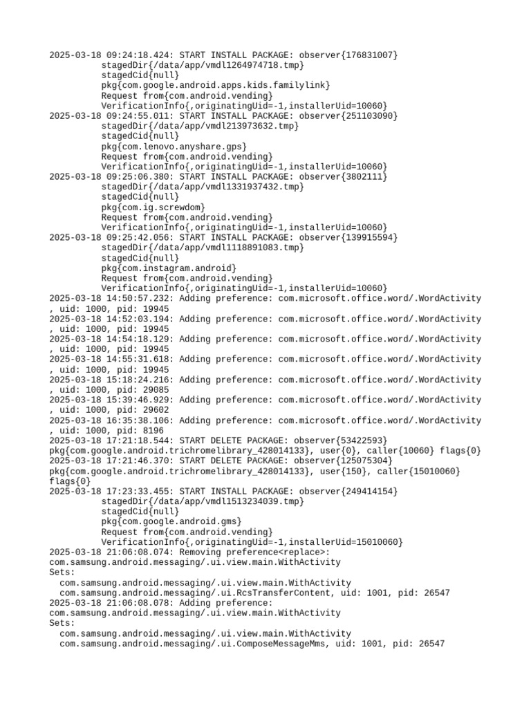 PM Debug Info | PDF | Mobile Software | Computer Mediated Communication