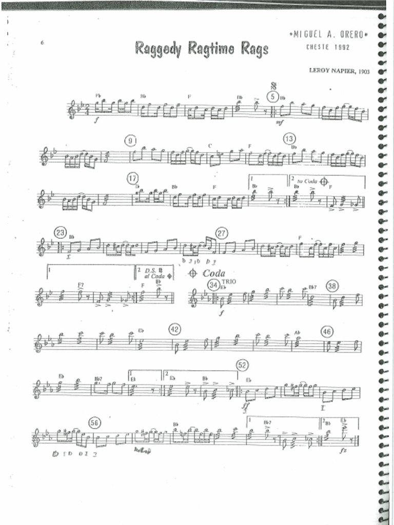 Marimba - Raggedy Ragtime Rags, Scott Joplin | PDF