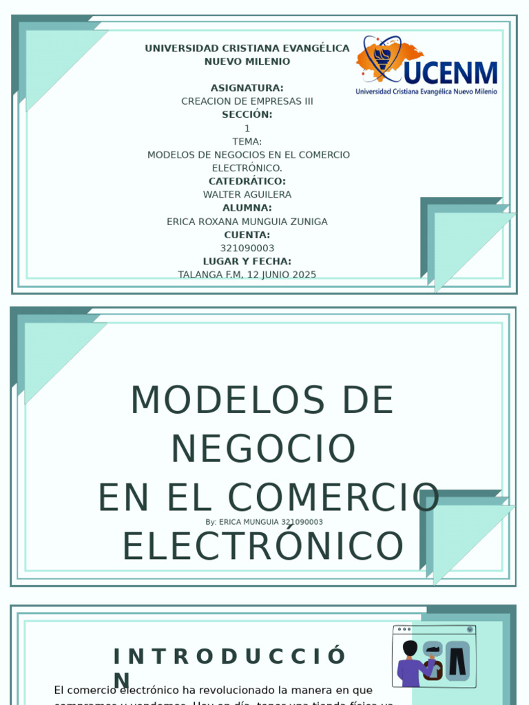 Modelos de Negocio en E-Commerce | PDF | Comercio electrónico | Business