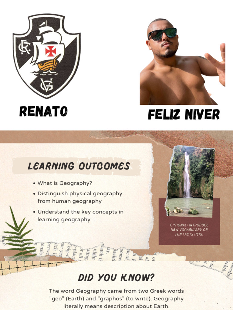 Introduction To Geography Education Presentation in A Brown and Beige ...