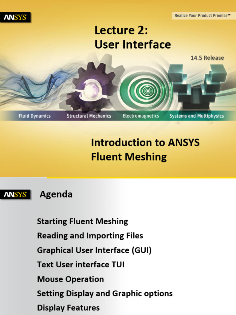Fluent Meshing 14.5 L02 User Interface | PDF | Graphical User ...