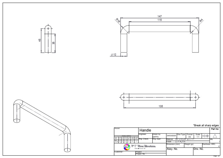 MH-812LC Engineering Drawing Details | PDF