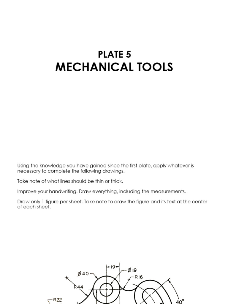 Mechanical Tools Drawing Guidelines | PDF