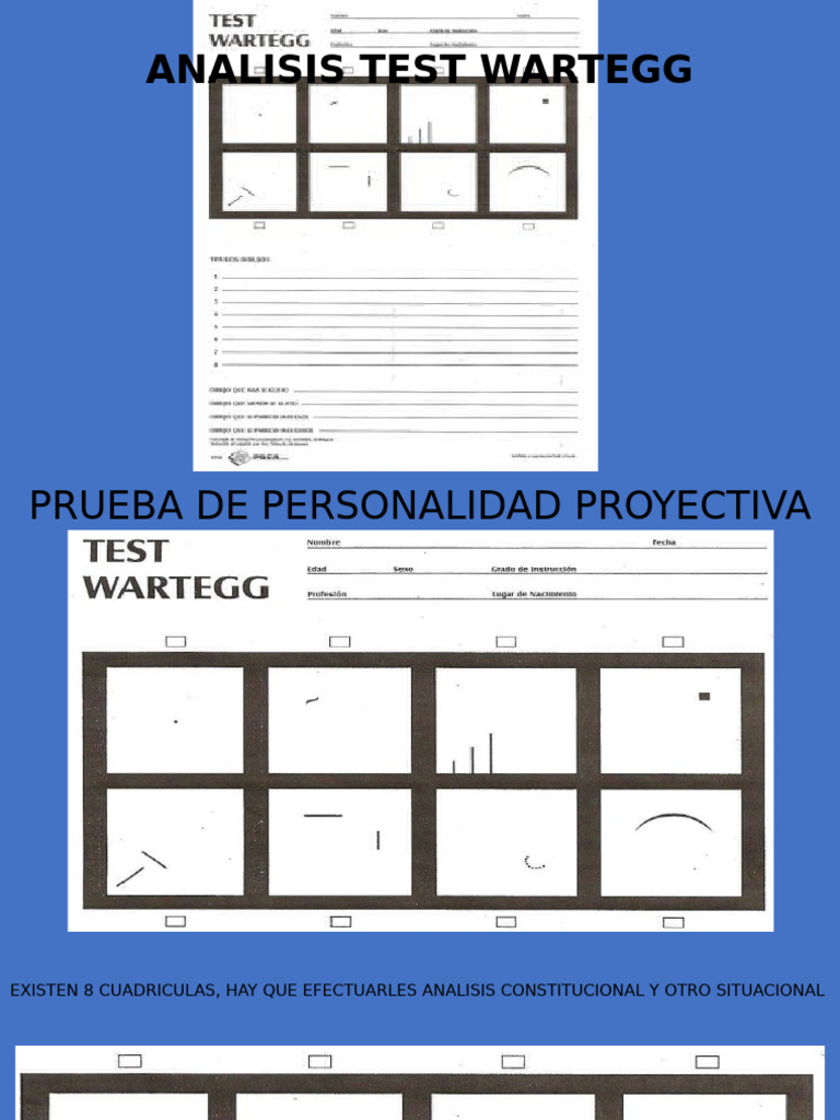 Análisis del Test Wartegg Resuelto | PDF | Las emociones | Cognición