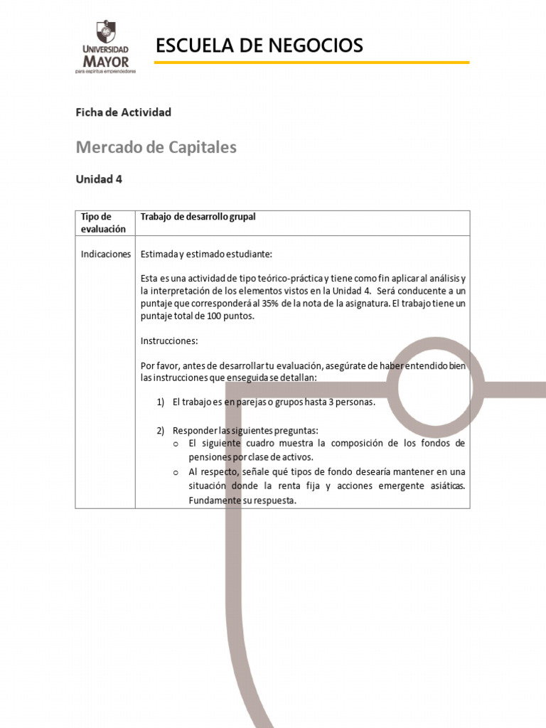 Actividad de Mercado de Capitales en Grupo | PDF | Economias