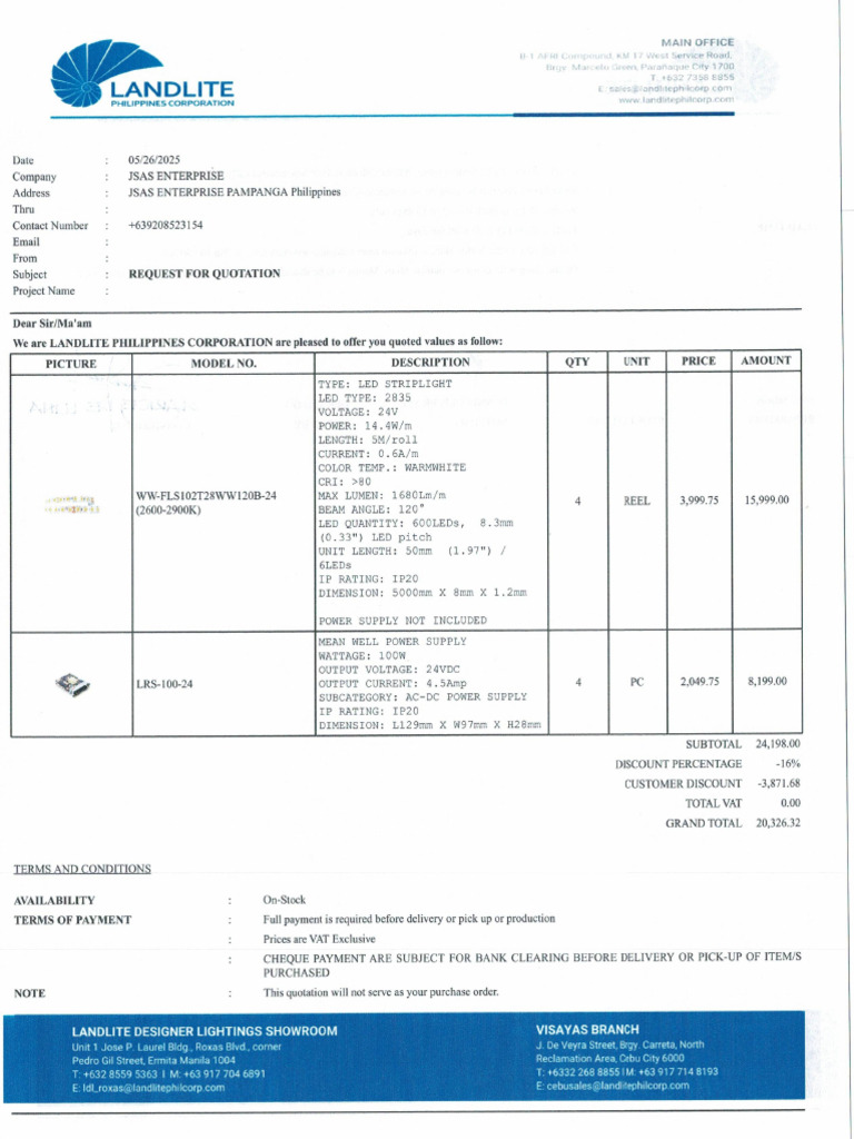 Quotation Signed | PDF
