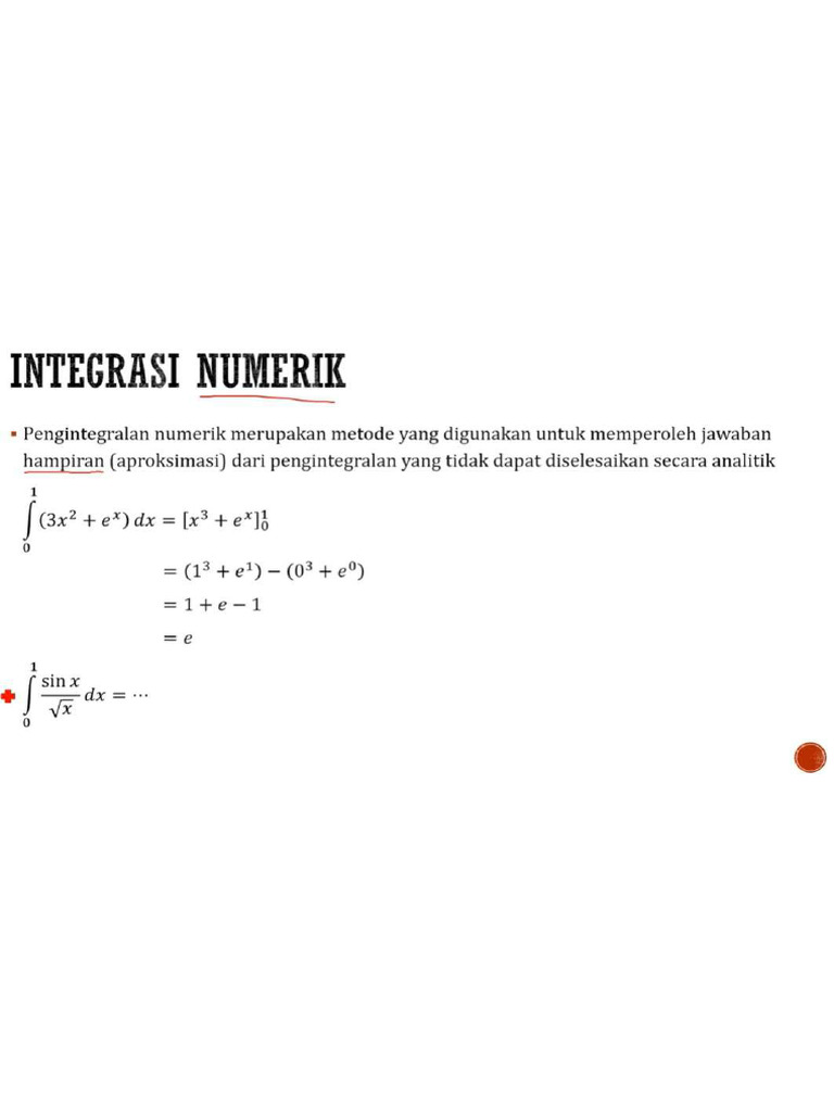 Integrasi Numerik | PDF