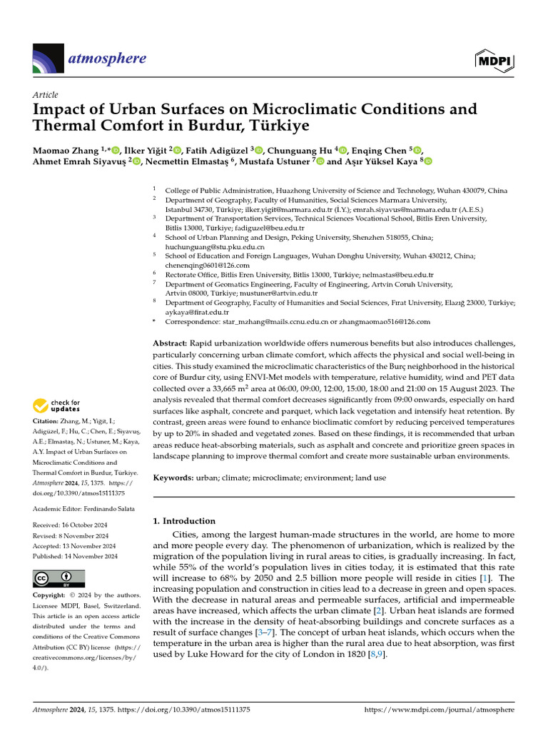 08 Impact of Urban Surfaces On Microclimatic Conditions and Thermal ...