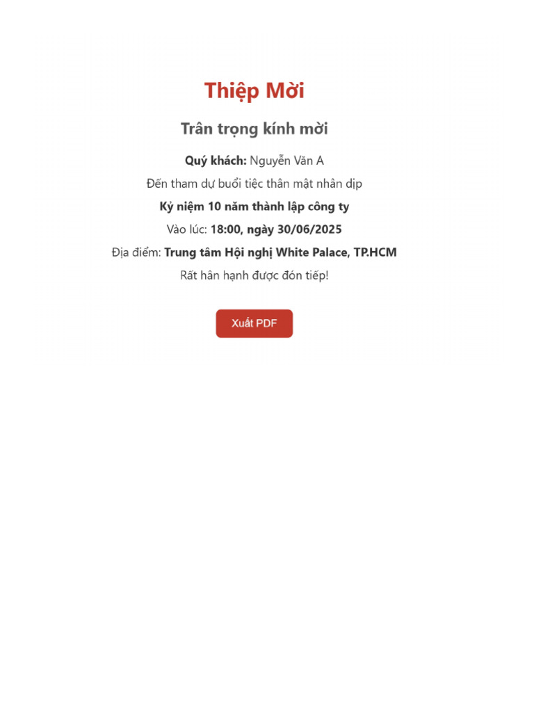 Thiep Moi | PDF