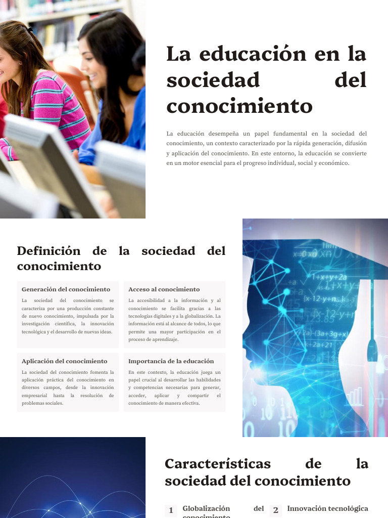 La Educación en La Sociedad Del Conocimiento | PDF | Conocimiento ...