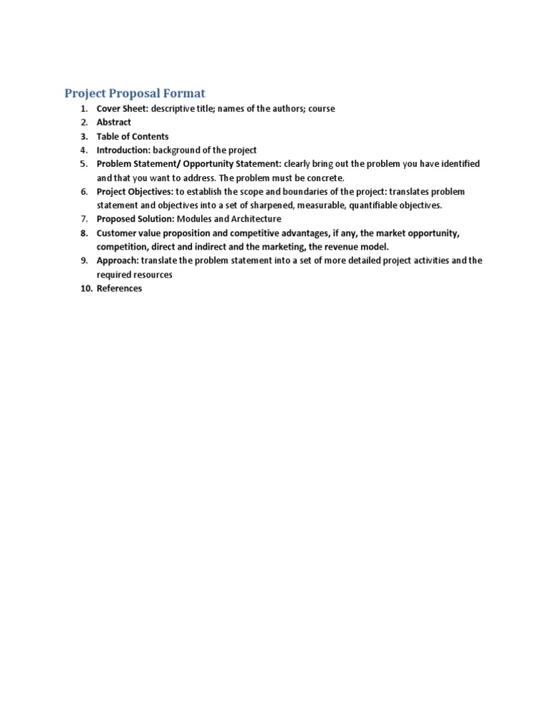 Project Proposal Structure Guide | PDF | Art
