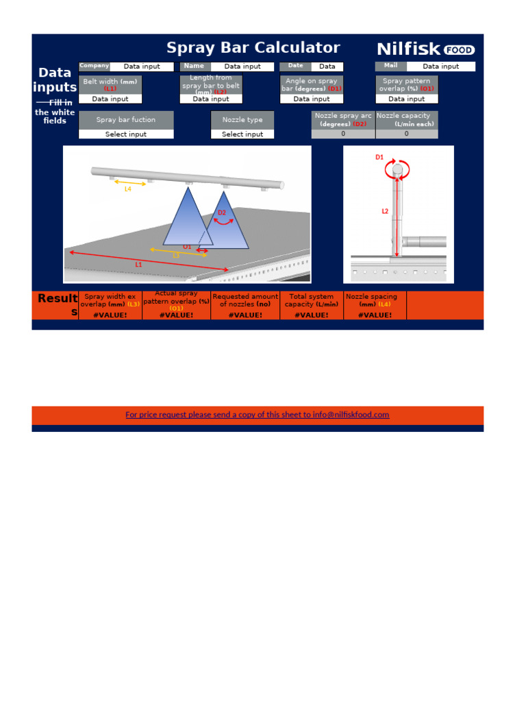 Spray Angle Calculation Tool | PDF