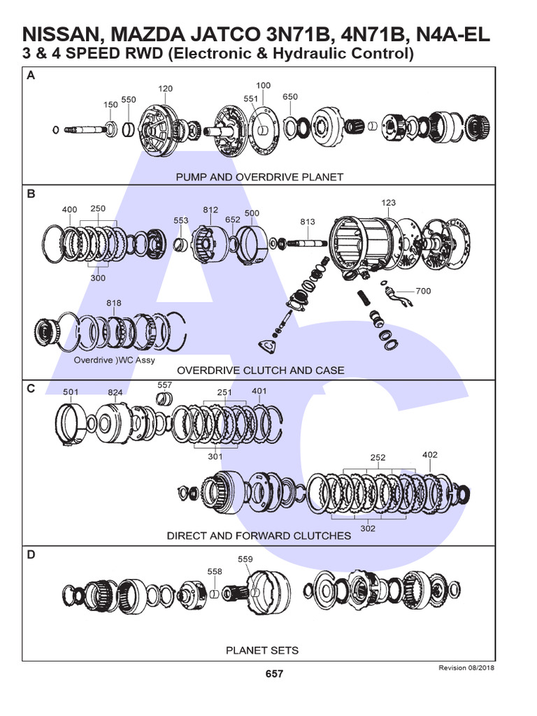 JATCO 3N71B & 4N71B Parts Catalog | PDF | Manual Transmission | Vehicles