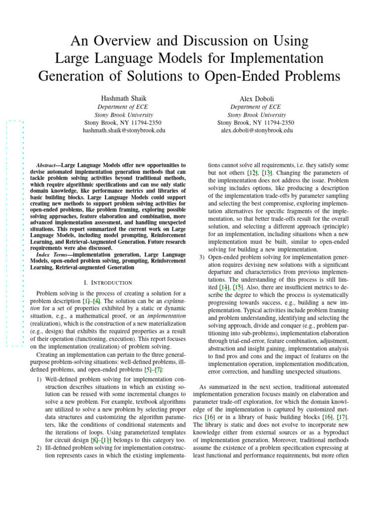 An Overview and Discussion on Using Large Language | PDF | Conceptual ...
