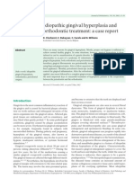 Idiopathic Gingival Hyperplasia and Orthodontic Treatment: A Case Report